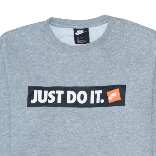 Mens UK Size M Nike Grey Pullover Sweatshirt