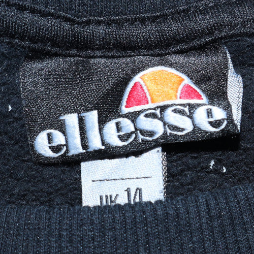 Womens UK Size 14 ellesse Black Pullover Sweatshirt