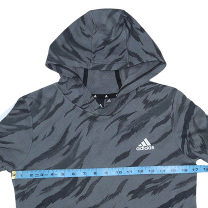 Boys UK Size 11-12 Years adidas Grey Pullover Hoodie