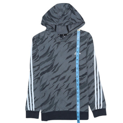 Boys UK Size 11-12 Years adidas Grey Pullover Hoodie