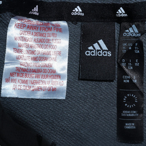 Boys UK Size 11-12 Years adidas Grey Pullover Hoodie