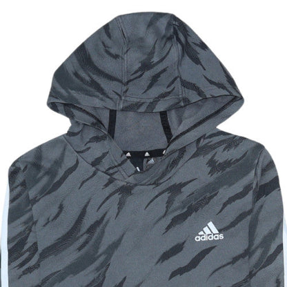 Boys UK Size 11-12 Years adidas Grey Pullover Hoodie