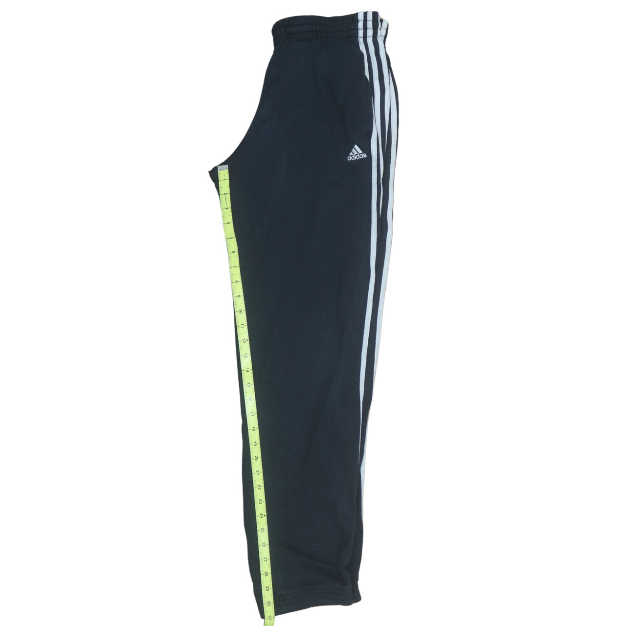 Mens UK Size S adidas Regular Fit Track Pants Black Trousers