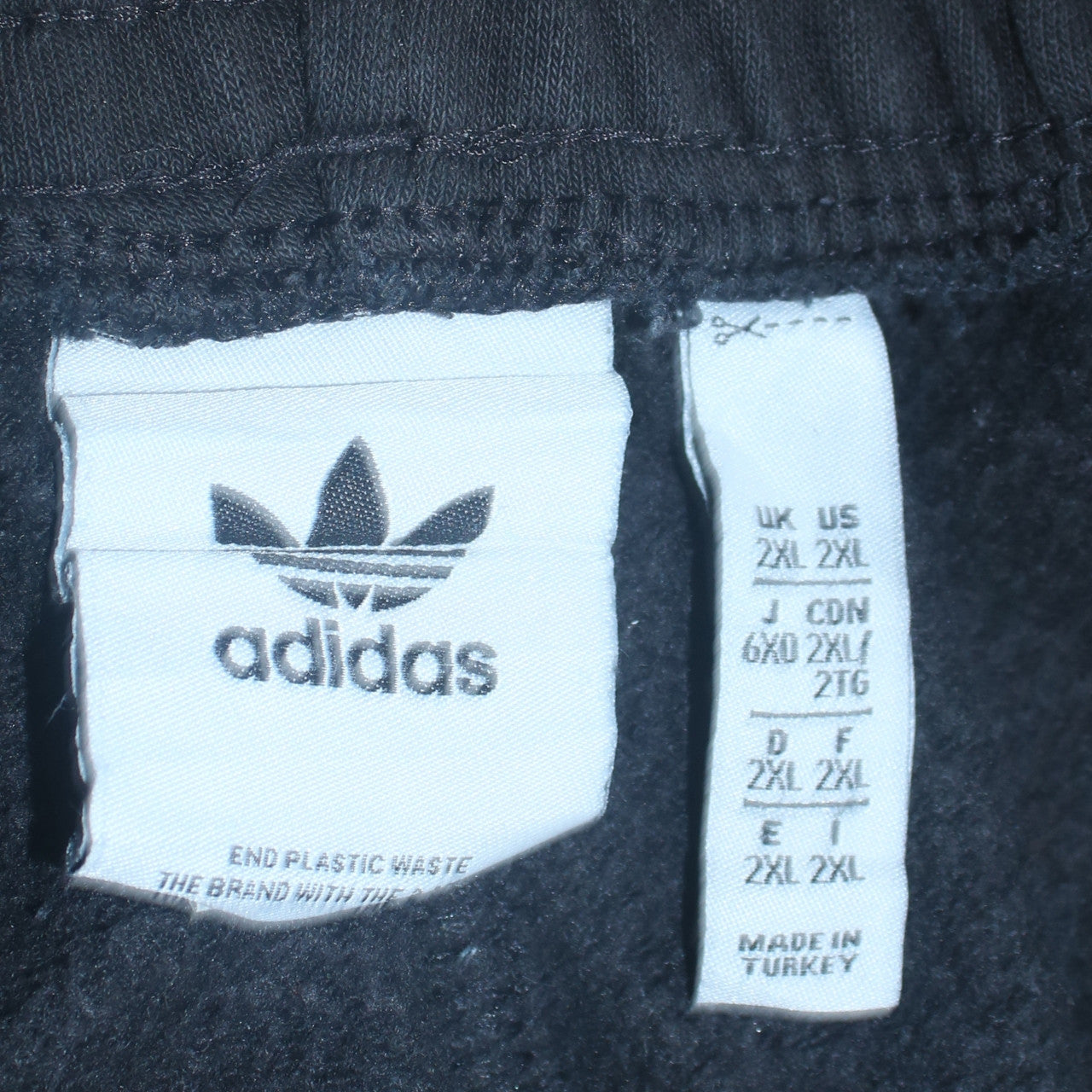 Mens UK Size 2XL adidas Regular Fit Jogger Black Trousers
