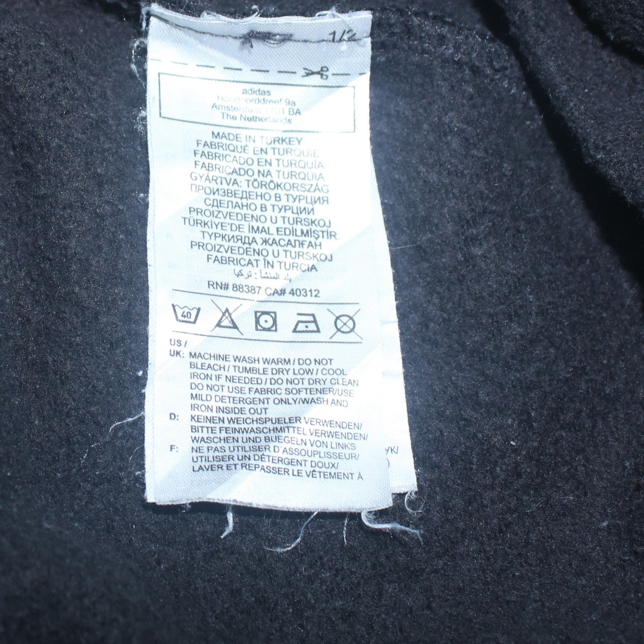 Mens UK Size 2XL adidas Regular Fit Jogger Black Trousers