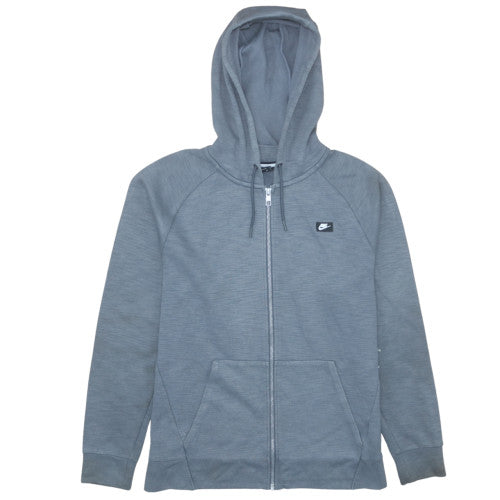 Mens UK Size M Nike Grey Full Zip Hoodie