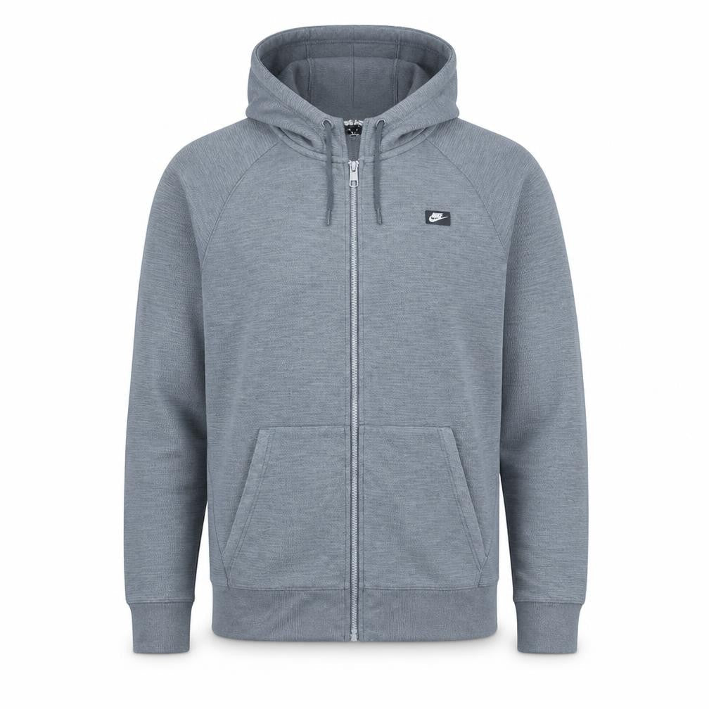 Mens UK Size M Nike Grey Full Zip Hoodie