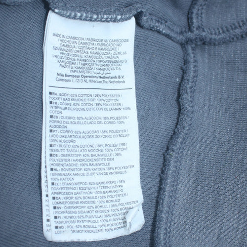 Mens UK Size M Nike Grey Full Zip Hoodie