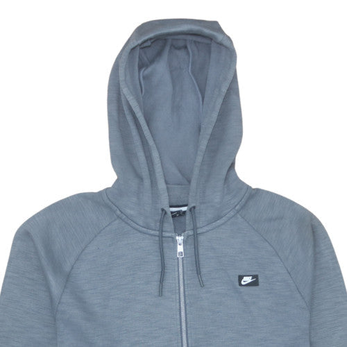 Mens UK Size M Nike Grey Full Zip Hoodie