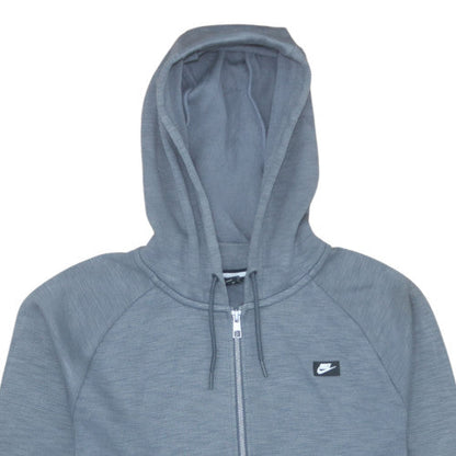 Mens UK Size M Nike Grey Full Zip Hoodie