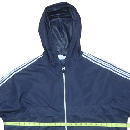 Salik International Men's Blue Hooded Windbreaker Jacket XL
