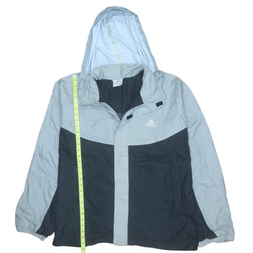 Mens UK Size XL adidas Grey Windbreaker Coat