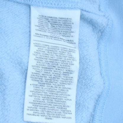 Mens UK Size S Nike Blue Pullover Hoodie
