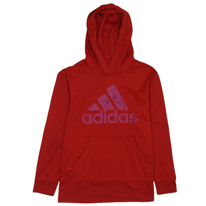 Womens UK Size S adidas Red Pullover Hoodie
