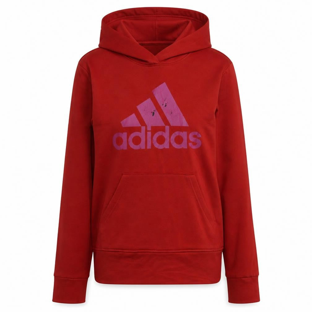 Womens UK Size S adidas Red Pullover Hoodie