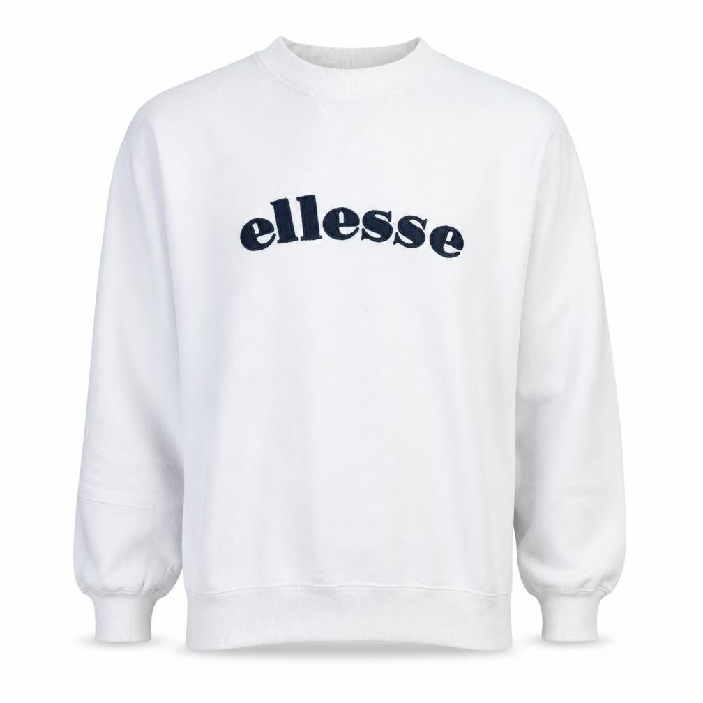 Mens UK Size M ellesse White Pullover Sweatshirt