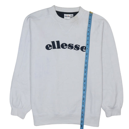 Mens UK Size M ellesse White Pullover Sweatshirt