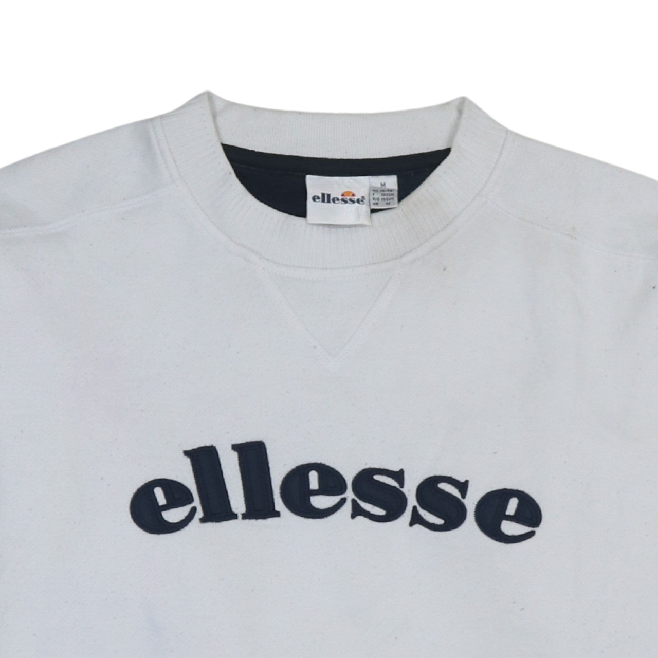 Mens UK Size M ellesse White Pullover Sweatshirt