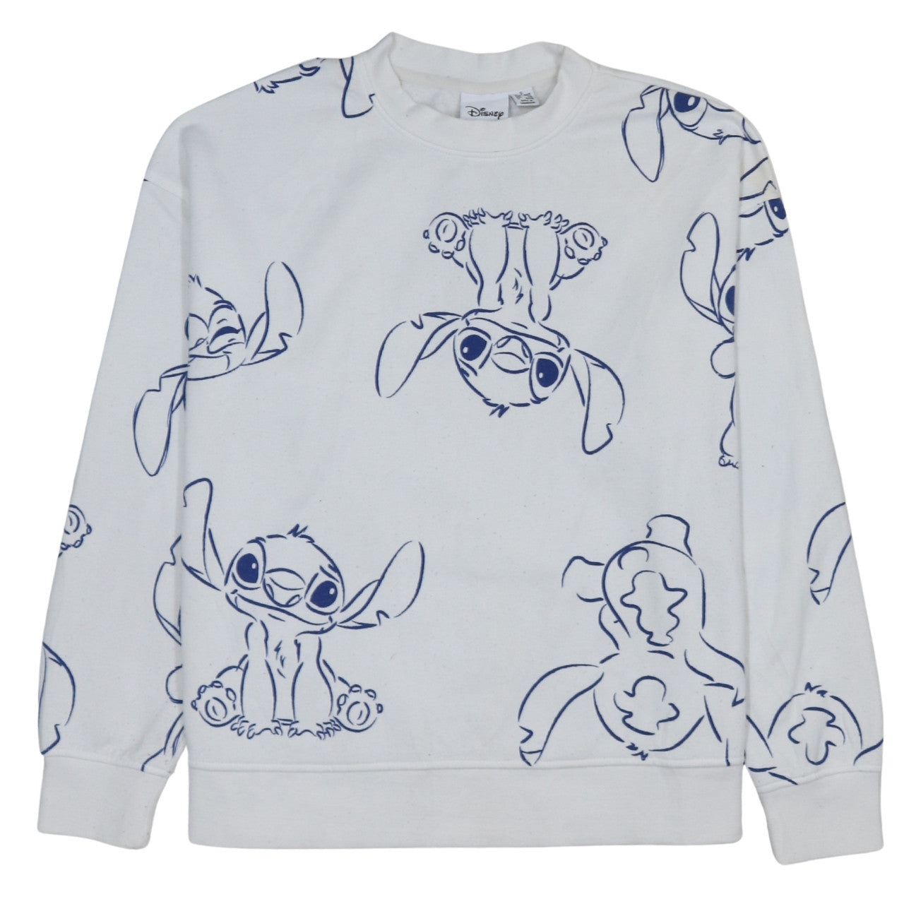 Womens UK Size 10/12 Disney White Pullover Sweatshirt