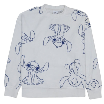 Womens UK Size 10/12 Disney White Pullover Sweatshirt