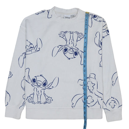 Womens UK Size 10/12 Disney White Pullover Sweatshirt