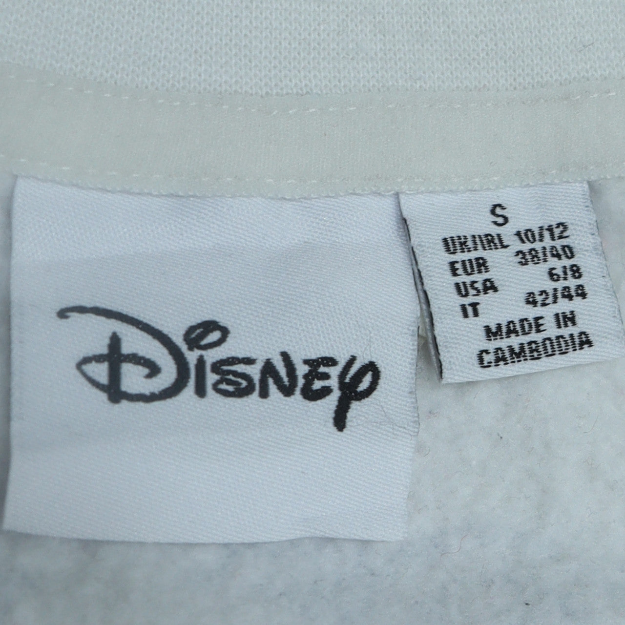 Womens UK Size 10/12 Disney White Pullover Sweatshirt