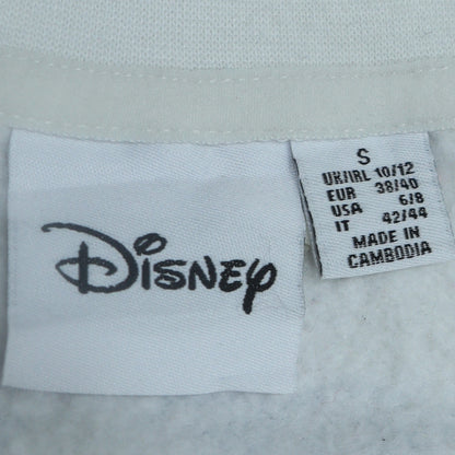 Womens UK Size 10/12 Disney White Pullover Sweatshirt