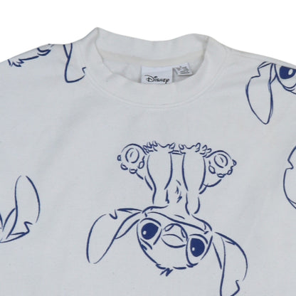 Womens UK Size 10/12 Disney White Pullover Sweatshirt