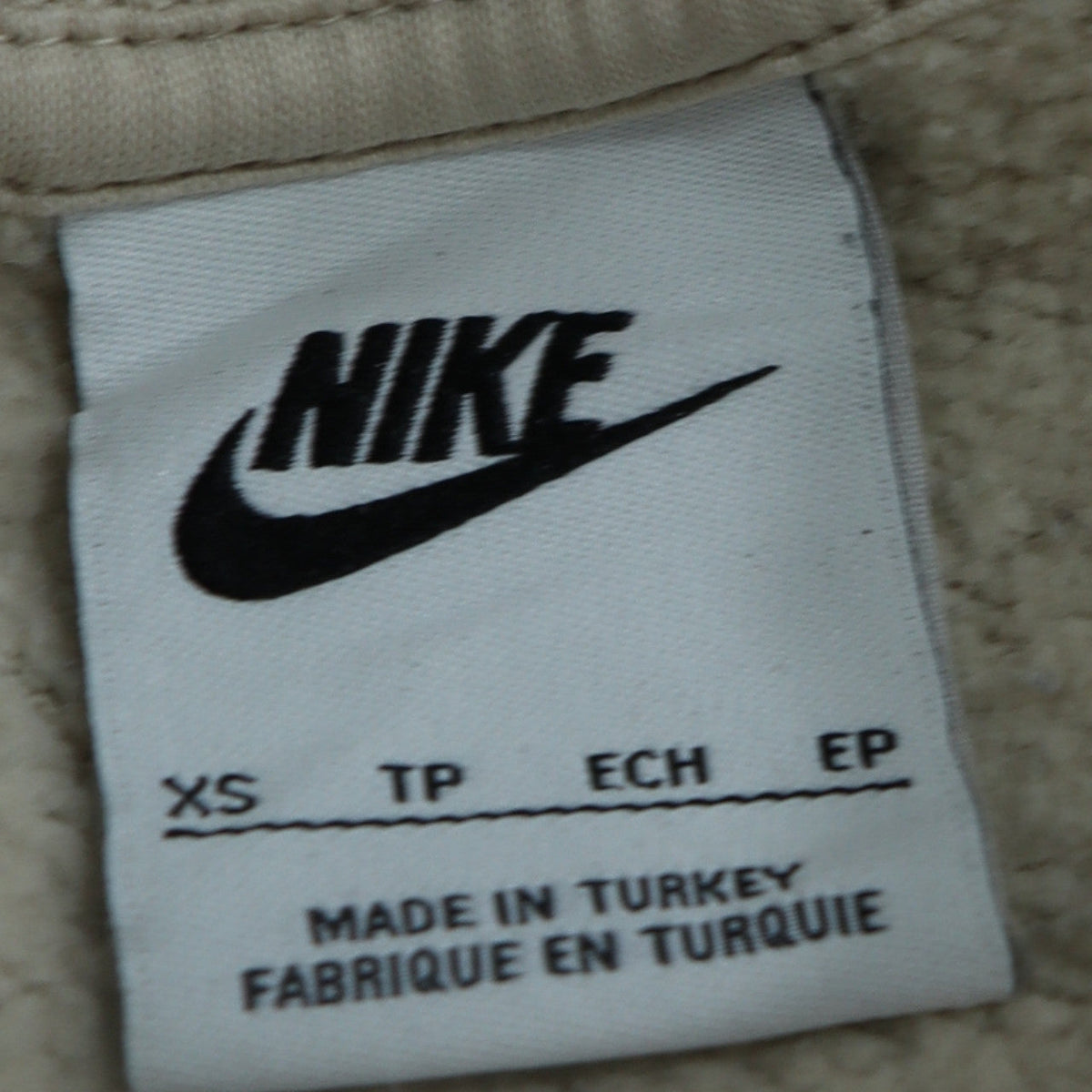 Mens UK Size XS Nike Beige Pullover Sweatshirt