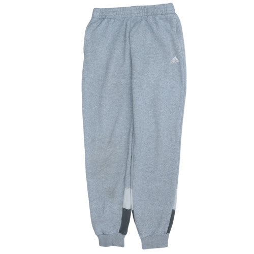 Adidas Boys Grey Jogger Sweatpants 14 Years Tapered Fleece Activewear