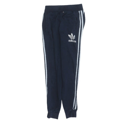 Adidas Mens Blue Jogger Sweatpants Size S Elastic Waist Classic Fit