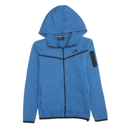 Nike Boys Blue Full Zip Hoodie Size 10-11 Years Regular Fit
