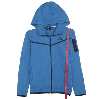 Nike Boys Blue Full Zip Hoodie Size 10-11 Years Regular Fit