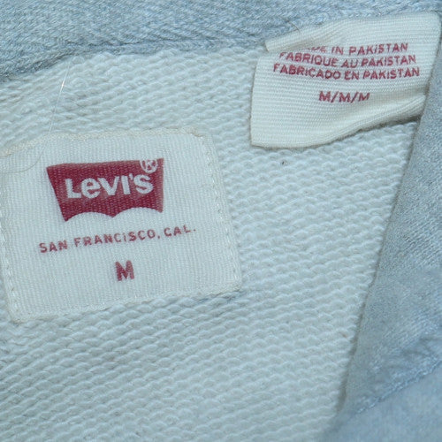 Mens UK Size M Levi's Grey Pullover Hoodie