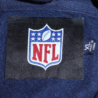 Womens UK Size XL NFL Blue Full Zip Hoodie