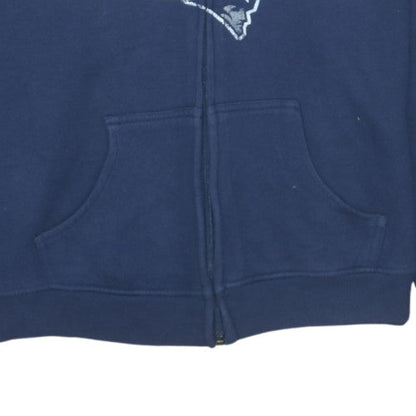 Womens UK Size XL NFL Blue Full Zip Hoodie