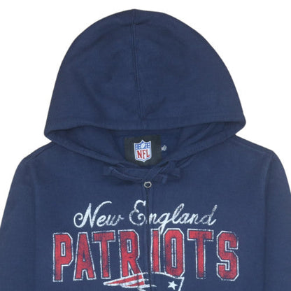 Womens UK Size XL NFL Blue Full Zip Hoodie