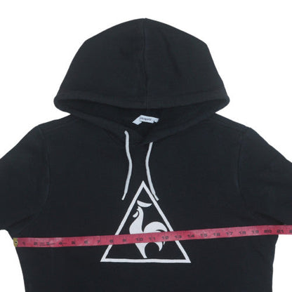 Womens UK Size M le coq sportif Black Pullover Hoodie