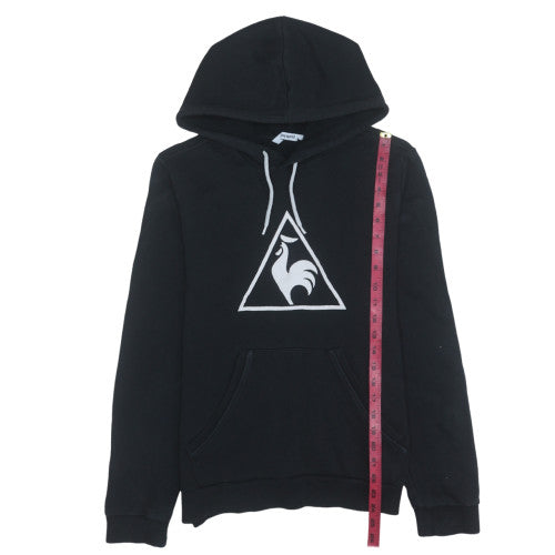 Womens UK Size M le coq sportif Black Pullover Hoodie