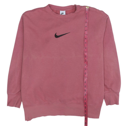 Womens UK Size M Nike Pink Pullover Sweatshirt
