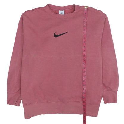 Womens UK Size M Nike Pink Pullover Sweatshirt