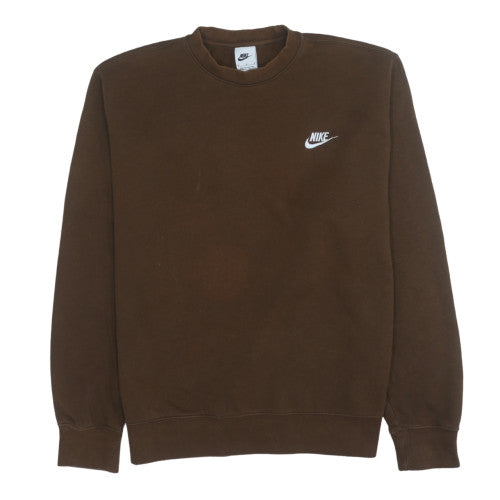 Womens UK Size M Nike Brown Pullover Sweatshirt