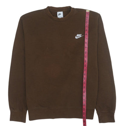 Womens UK Size M Nike Brown Pullover Sweatshirt