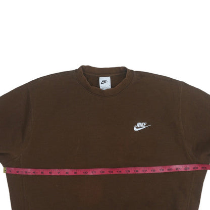 Womens UK Size M Nike Brown Pullover Sweatshirt