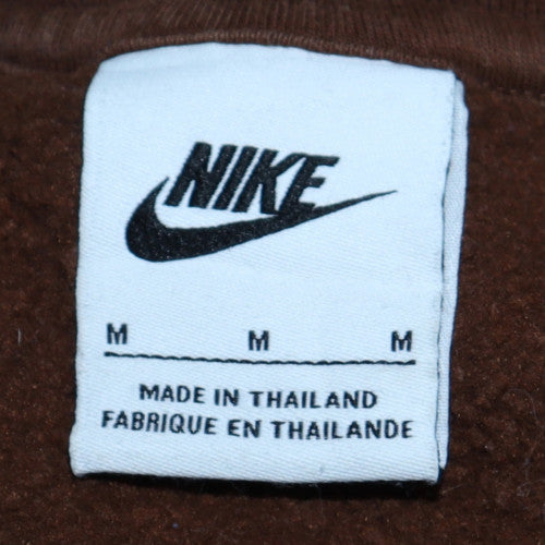 Womens UK Size M Nike Brown Pullover Sweatshirt