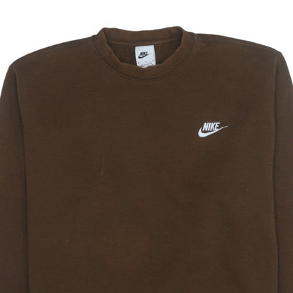 Womens UK Size M Nike Brown Pullover Sweatshirt