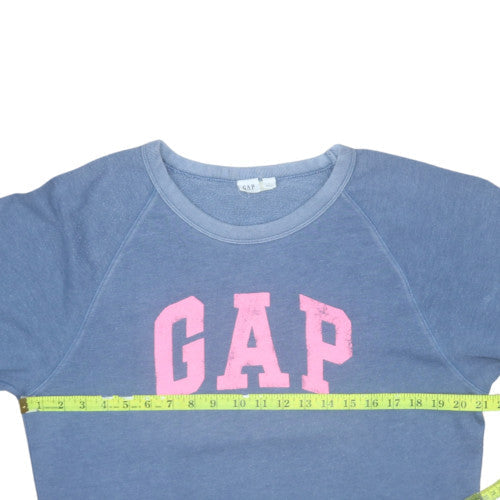 Womens UK Size M Gap Blue Pullover Sweatshirt