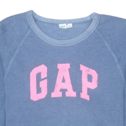 Womens UK Size M Gap Blue Pullover Sweatshirt