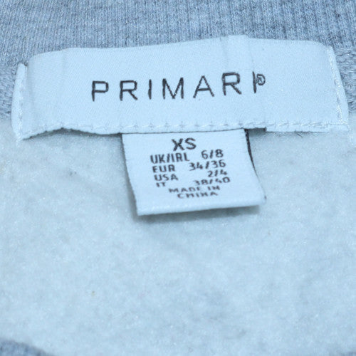 Womens UK Size XS Primark Grey Pullover Sweatshirt