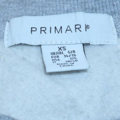 Womens UK Size XS Primark Grey Pullover Sweatshirt